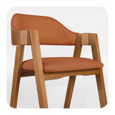 Imagem de Cadeira Poltrona Concha Estofada com Braço e Corda - 1 UND Tecido:Bouc