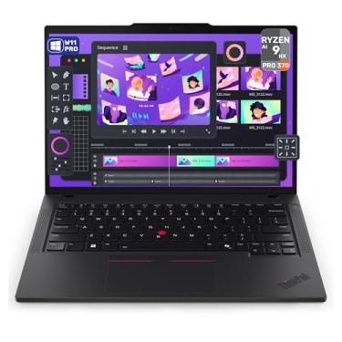 Imagem de Lenovo ThinkPad P14s Gen 6 Mobile Workstation, AMD Ryzen AI 9 HX PRO-370, 96 GB DDR5 RAM, SSD PCIe de 2 TB, tela IPS WUXGA (1920 x 1200) de 14 polegadas, AMD Radeon 890M, teclado retroiluminado, W11
