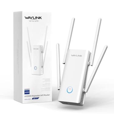 Imagem de WAVLINK AX3000 repetidor/AP/roteador Wi-Fi 6 de banda dupla, novo amplificador Wi-Fi 2025 com largura de banda de 160 MHz, antenas 5 x 5dbi, suporta formação de feixe, coloração BSS, OFDMA, cobertura