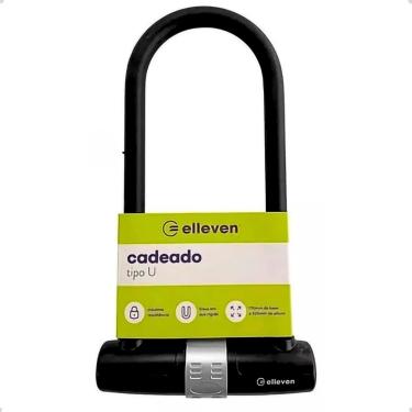 Imagem de Cadeado Bike Bicicleta U Lock Trava Chave 170x320mm Elleven