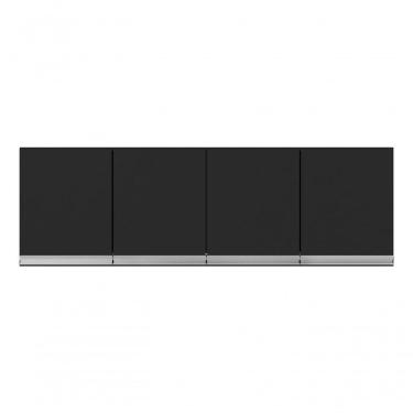 Imagem de Armário Aéreo P/cozinha Andreia 160cm Preto Ajl Cor Preto