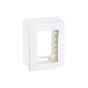 Imagem de Caixa De Sobrepor Com Suporte Margirius Sleek 75x95 Para 3 Módulos Branca