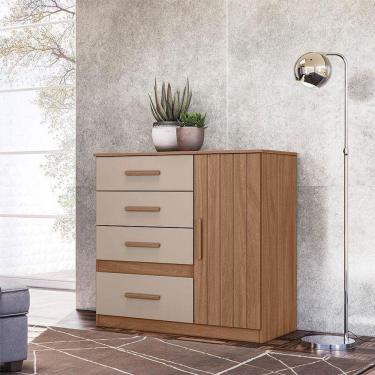 Imagem de Cômoda Sapateira Ambiente Vênus Carvalho Fendi - Moval