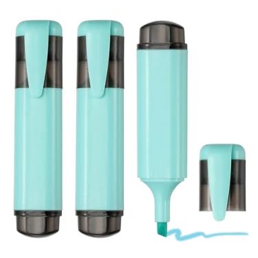 Imagem de PATIKIL Marcadores de texto fofos, pacote com 3 canetas marcadoras coloridas sem sangramento, grande capacidade, pastel, para material de escritório, livros, diário, estudo, faça você mesmo, casa