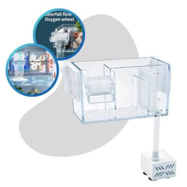 Imagem de Filtro Sump Acrílico Hang On GD15 Jeneca Para Aquários Até 40 litros, 