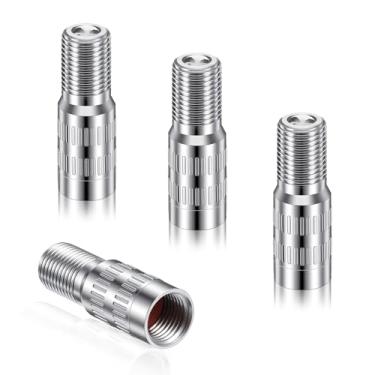 Imagem de Extensão de haste de válvula, extensor de válvula de pneu, extensão de haste de pneu de latão, adaptador de extensão de tampa de roda, adaptador de roda angular para carro, caminhão, van, caravana