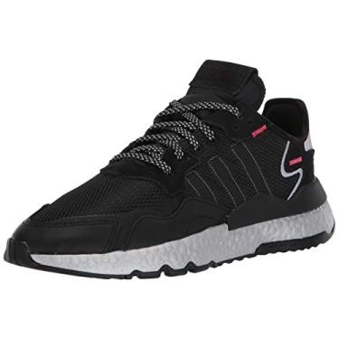 Imagem de adidas Originals Tênis masculino Zx 1k Boost, Core Black/Shock Red/Silver Met., 36