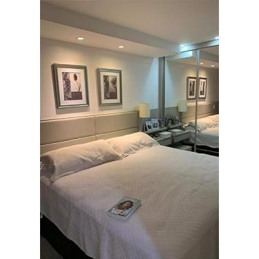 Imagem de Cabeceira Estofada Casal 4 Blocos Não é Segredo Facto Bege 140x60