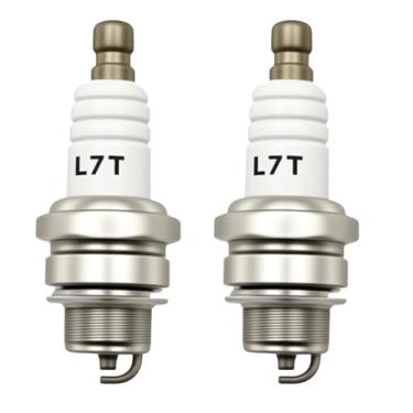 Imagem de AZXX Pacote com 2 velas de ignição BPMR7A, vela de ignição L7T para Champion CJ8 RCJ6Y RCJ7Y para NGK BPMR7A, motor de 2 tempos para cortador de soprador de folhas Husqvarna, adequado para motosserra