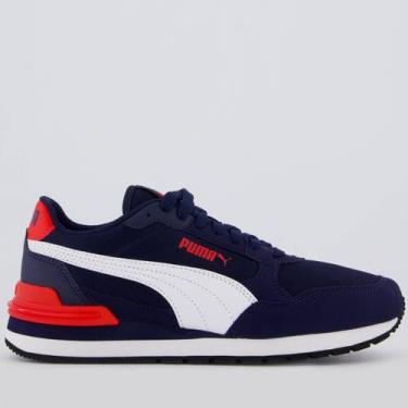 Imagem de Tênis Puma ST Runner V4 Mesh Juvenil Marinho, 35