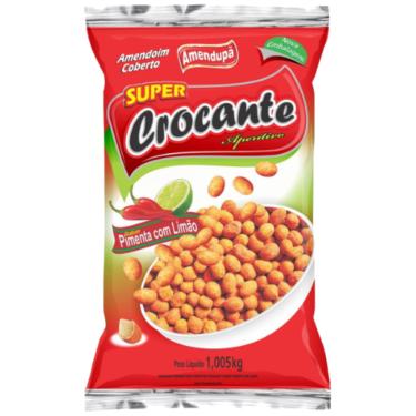 Imagem de Amendoim Crocante Pimenta com Limão Amendupã 60g Pacote Vegano