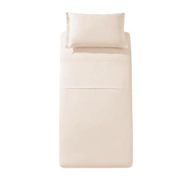 Imagem de Jogo de Cama Solteiro Döhler Lana 150 Fios 3 Peças, Bege