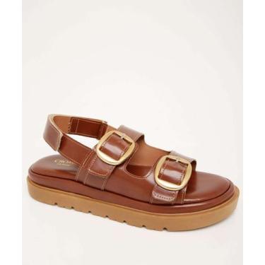 Imagem de Sandália Flatform Feminina Fivela tiras autocolantes-59140 - CROMIC, M