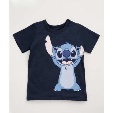 Imagem de Camiseta Infantil Estampa Stitch Disney Tam 1 a 3-00002, Azul, 2