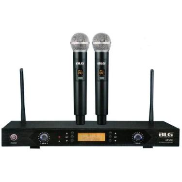 Imagem de Microfone Sem Fio Duplo BLG Uhf DSP - UF-06