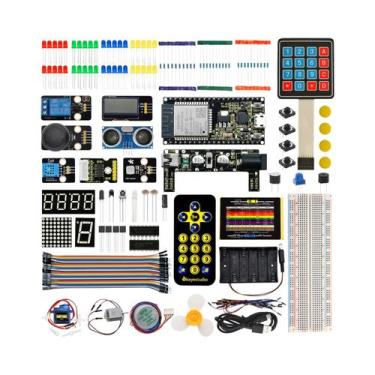 Imagem de Kit Básico De Aprendizado ESP32 Para Programação Arduino Python Compon