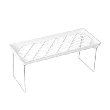 Imagem de Organizador de Gaveta Armário Balcão Conciso Multifuncional Empilhável para Cozinha Banheiro e Despensa