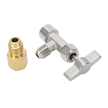 Imagem de WALFRONT Válvula de Torneira de Lata Autovedante, Abridor de Lata de Dispensador de Refrigerante de Aço Inoxidável Com Adaptador de Mangueira, para Sistemas CA Automotivos SUV de