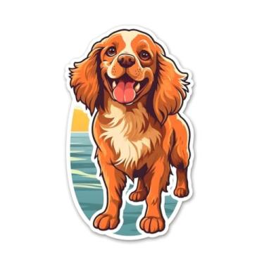 Imagem de Adesivos de Animais para Quarto e Caderno Estilo Kawai com Cocker Spaniel - Decoração Infantil Divertida 30x30cm
