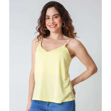 Imagem de Blusa Feminina Alças Finas Marisa Amarelo-66084, Amarelo, GG