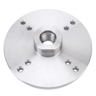 Imagem de Luocute Placa Frontal de Torno de Madeira, Rosca de 6 Polegadas e 33 Mm, 8 Furos de Montagem, Placa Frontal de Mandril de Aço 45 para Máquina de Trabalhar Madeira, Com Interface de Eixo