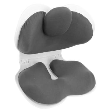 Imagem de Luocute Cadeira de Chão Dobrável Com Apoio para As Costas, Assento Ergonômico de Apoio Lombar para Escritório e Casa, Com Design Dobrável para Fácil Armazenamento e Transporte (Cinza Escuro)