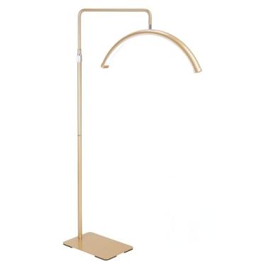 Imagem de MINIEAR Lâmpada de cílios – Lâmpada de piso de LED regulável, luz de cílios para extensões de cílios, spa de salão, esteticista, tatuadores – cabeça de meia lua giratória, iluminação sem sombra