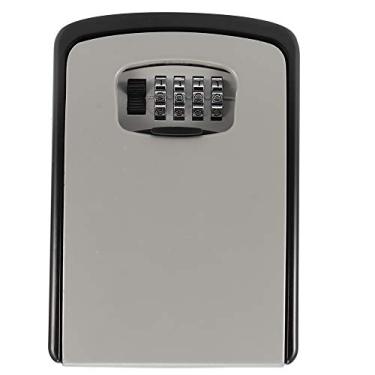 Imagem de GOTOTOP Caixa de Armazenamento de Chaves de Liga de Zinco, Caixa de Bloqueio de Código Seguro, Organizador de Chaves Antirroubo para Escritório Doméstico, 14,5x10,5cm (14,5 * 10,5*,(cm))