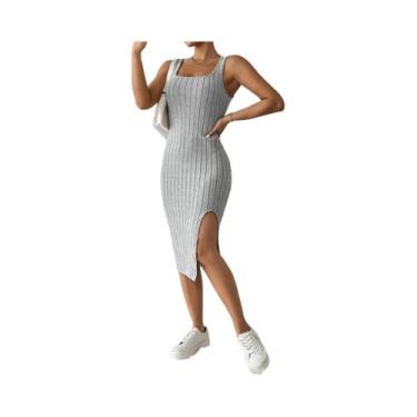 Imagem de Vestido De Verão Sem Mangas Para Mulheres, Estilo De Saia Com Decote Q