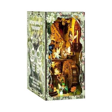 Imagem de Kit DIY De Mini Casa De Bonecas De Madeira Com Luz LED, Quebra-Cabeça 