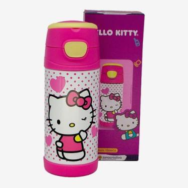 Imagem de Garrafa Térmica 350Ml Infantil Hello Kitty Oficial - Zona Criativa