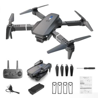 Imagem de Drone Profissional E88 Pro com Câmera 4K HD, Controle Remoto WiFi FPV, Quadcopter Dobrável RC para Crianças