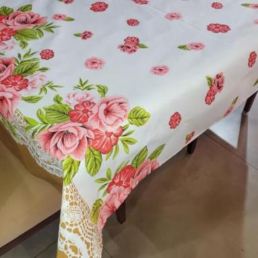 Imagem de Toalha de Mesa OXFORD Super ELEGANCIA 4,6 e 8 LUGARES(FLORES,4 LUGARES 1,40x1,40)