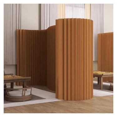 Imagem de Room divider A tela de papel de cor sólida pode ser dobrada, armazenada, esticada e deformada, dormitório, escritório, shopping, divisor de quarto macio(5x1.9m/16.4X6.23FT)