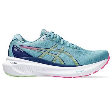 Imagem de ASICS T nis de corrida feminino Gel-Kayano 30, Azul (Gris) azul/verde-lim o, 5