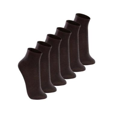 Imagem de Kit com 6 Pares de Meias Cano Médio Lupo 4200-088, Preto