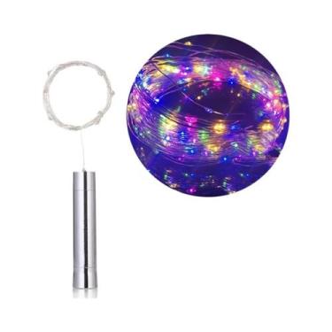 Imagem de Conjunto De Luzes LED Coloridas Para Rolhas De Garrafa De Vinho Para D