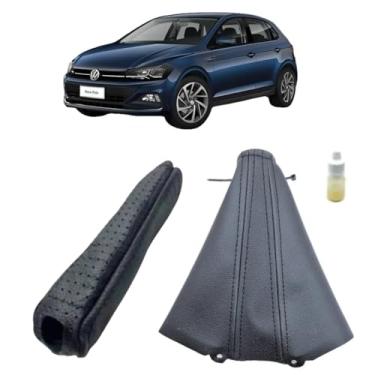 Imagem de Kit Forração Coifa Câmbio Manual E Capa Proteção Alavanca Freio De Mão Compatível Com Novo Polo 2020 Á 2026