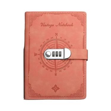 Imagem de Caderno Retro A5 Com Senha, 200 Páginas, Diário Com Capa Reforçada, Bl