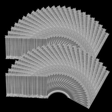 Imagem de 2000 refis de pistola de etiqueta, fixadores padrão de 5 cm, etiquetas de roupas, acessórios de farpas, adesivos de plástico transparente, fixadores de farpas para confecção de roupas e tecidos