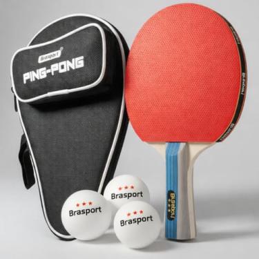 Imagem de Raquete Profissional Para Tenis de Mesa Ping Pong Com Estojo e 3 Bolinhas Raqueteira