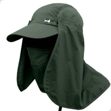 Imagem de Chapéu Boné Althor Cabeça Proteção Pescoço UV Verão Trilha Pescador Ca