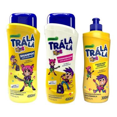 Imagem de Shampoo + Condicionador + Creme Pentear Trá Lá Lá Kids - Phisalia