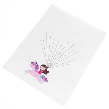 Imagem de Mingzhe DIY Pintura Com Impressão Digital Bonito Padrão Assinatura de Convidado Árvore Casamento Decoração de Casa (HK197)