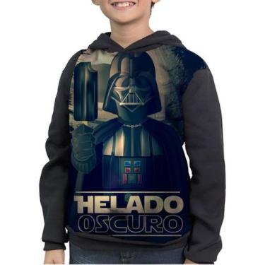 Imagem de Casaco Moletom Infantil Star Wars Darth Vader Helado Oscuro, Preto, 3
