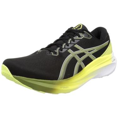 Imagem de Asics Tênis de corrida masculino Gel-Kayano 30, Preto brilhante amarelo, 42