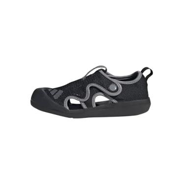 Imagem de adidas Sandália infantil unissex Altaventure 3 Slide, Preto/cinza/preto, 11.5 Little Kid