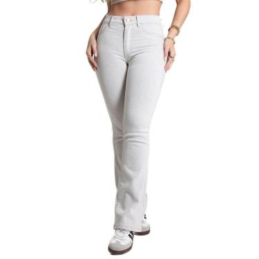 Imagem de Calça Sarja Sawary Boot Cut Petit - 281851 - mescla-Feminino