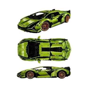 Imagem de Blocos De Montar De Carro Esportivo Em Escala 1:8 Para Meninos E Crian