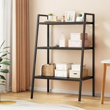 Imagem de Estante Organizador Livreiro Aço Industrial: Prateleira Livros, Quarto, Sala, Cozinha – Decoração(3 camadas 60 * 35 * 110cm)